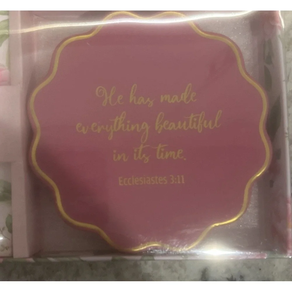 NEW-Crown Jewlz prayer card gift set with trinket dish